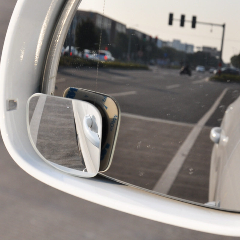 HD fan-shaped rearview mirror Car Rearview Mirror small round mirror blind spot mirror wide-angle mirror fan-shaped adjustable reflective Auxiliary