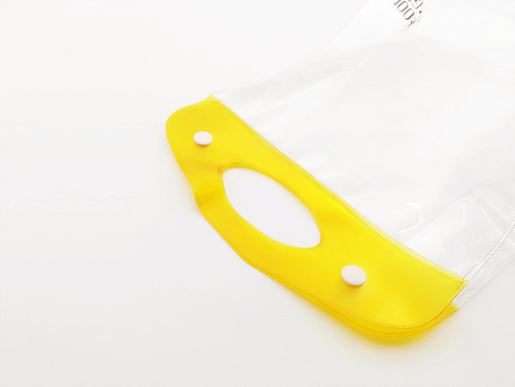 PVC洗发露促销包装袋 环保透明PVC手提袋 按扣立体塑料P