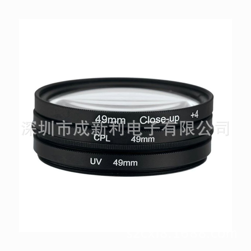 37 40.5 46 49 52 58近摄4倍 CPL UV 3IN1滤镜套装