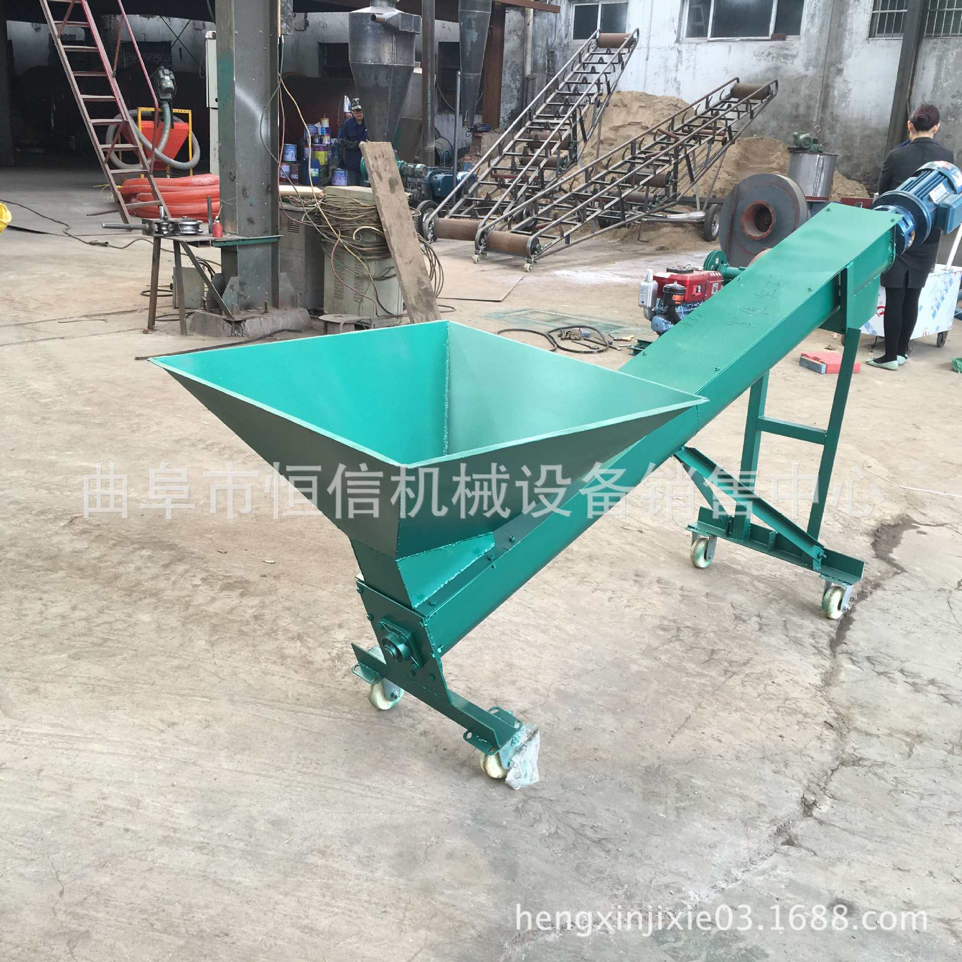 自产自销U型螺旋输送机报价 移动式电动大沙螺旋输送机 省时省力