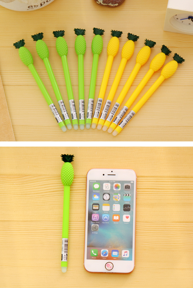 复制_韩国创意文具摩易消水笔 可爱菠萝造型中性.jpg