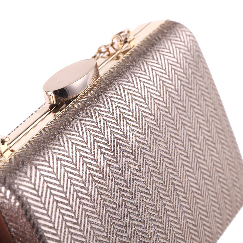 Clutch Bag Dinner Bag Plaid Synthetic Leather Hard Shell Women's Bag Small Square Bag display picture 8