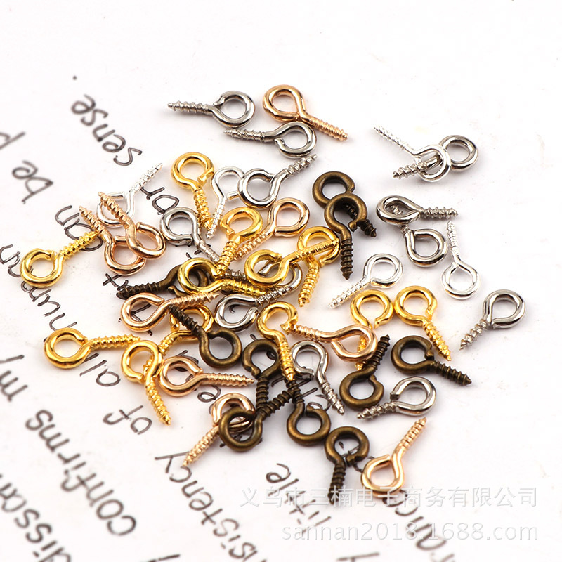 批发100个8mm10mm 羊眼钉9字钉 DIY手工制作挂圈材料羊角螺纹钉-阿里巴巴