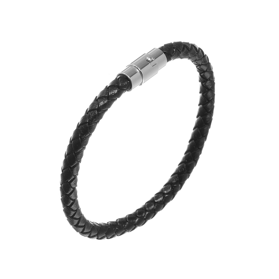 Men's Leather Braided Bracelet