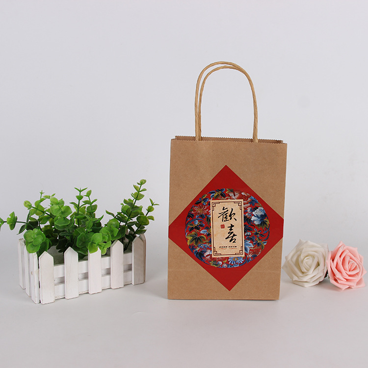 现货牛皮纸袋定做 衣服装手提袋 烘焙 外卖打包袋 礼品袋印刷logo