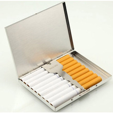 不锈钢烟盒商务礼品烟包员工福利金属烟合制礼品LOGO雕刻名字