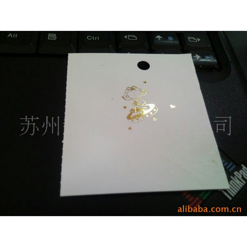 江苏上海苏州浙江耐高温PE/PET烫金条码吊牌厂GS1-DATAMATRIX码其