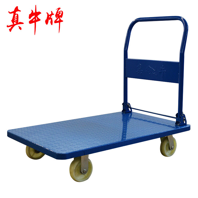 手推车平板小推车板车搬运拖车手拉静音拉车大载重搬运车静音轮
