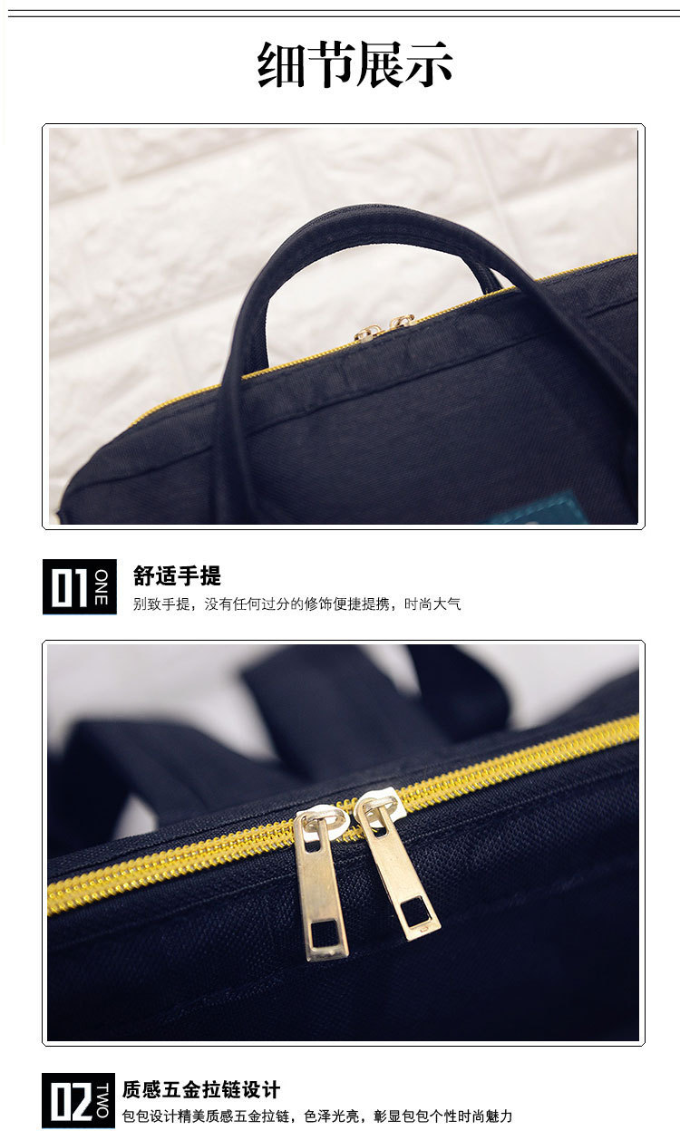 Cute Canvasbackpack(Navy blue)NHXC0243-Navy blue