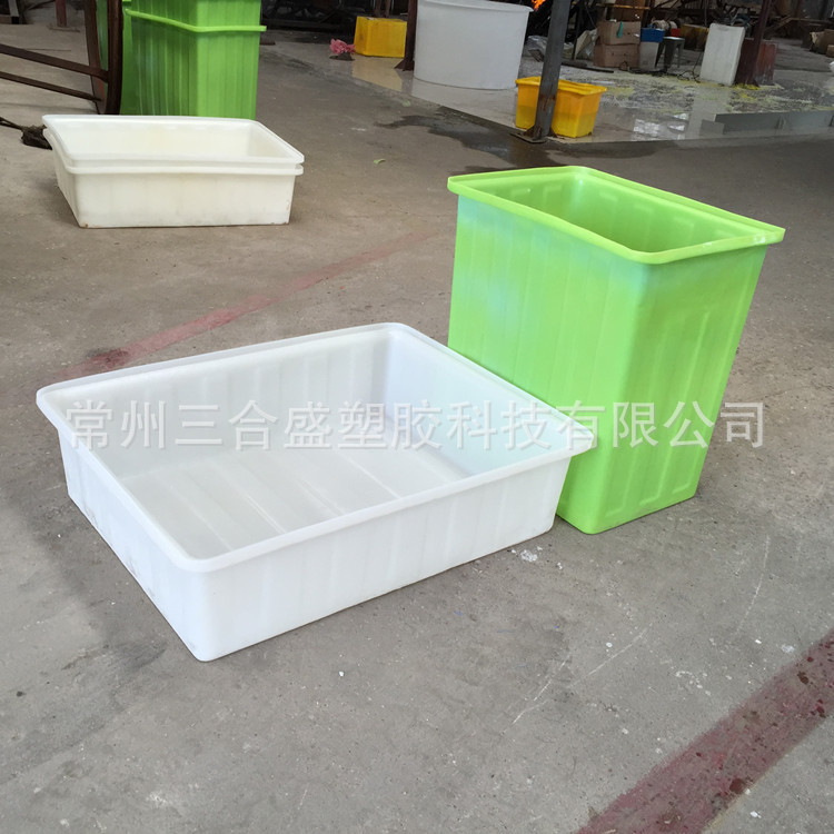 300L塑料矮盆 pe景观植物种植浅盆养虾牛筋盆