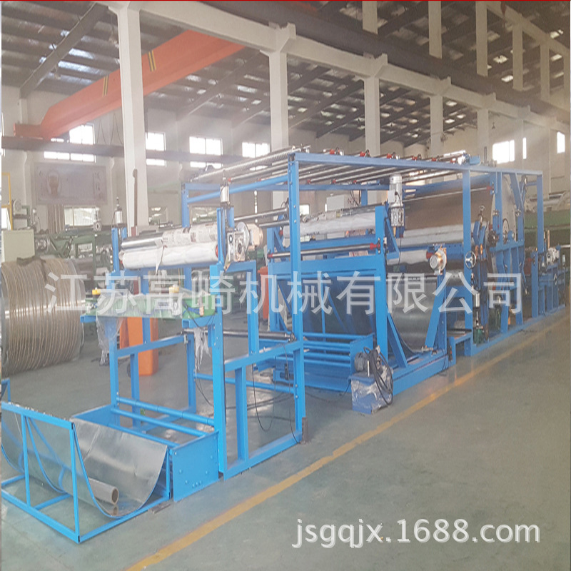 牛仔布摇粒绒PU胶贴合机 一头进布型油胶复合机 服装面料复合机