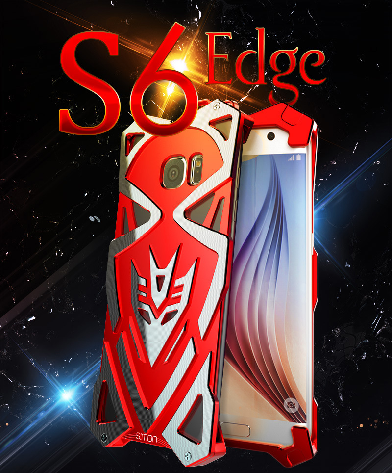SIMON THOR Ⅱ Aviation Aluminum Alloy Shockproof Armor Metal Case Cover for Samsung Galaxy S6 Edge