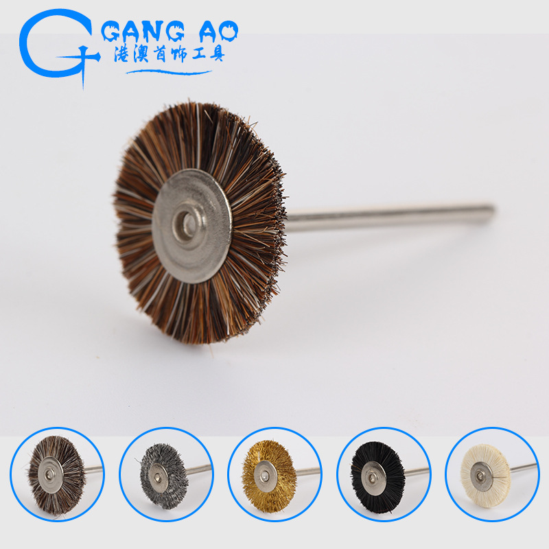 有柄灰毛扫 有柄白毛扫 带柄钢丝扫 有柄铜丝扫 黑毛刷 打磨抛光