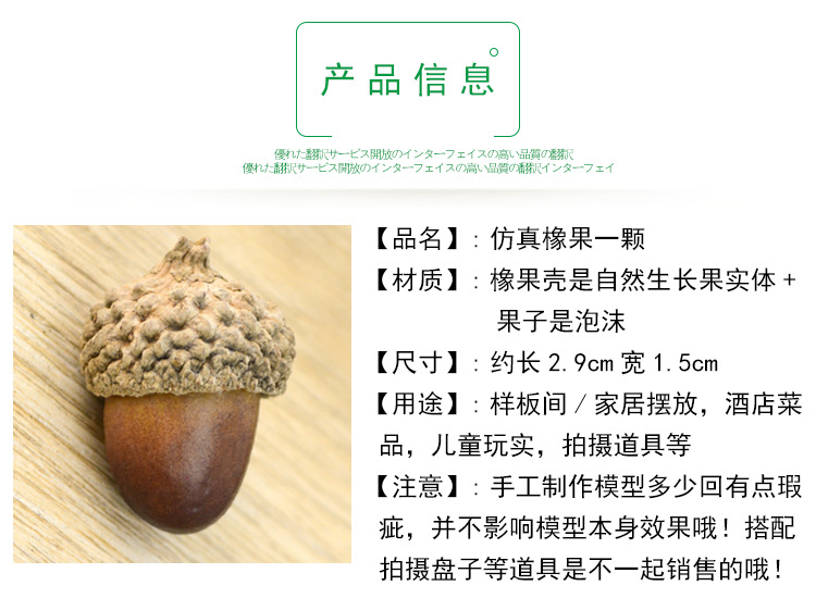 仿真橡果模型_02