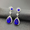 Fashionable shiny crystal earings, earrings, universal accessory, wholesale