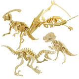 Деревянная трехмерная головоломка, игрушка, деревянный конструктор для взрослых, динозавр, тираннозавр Рекс