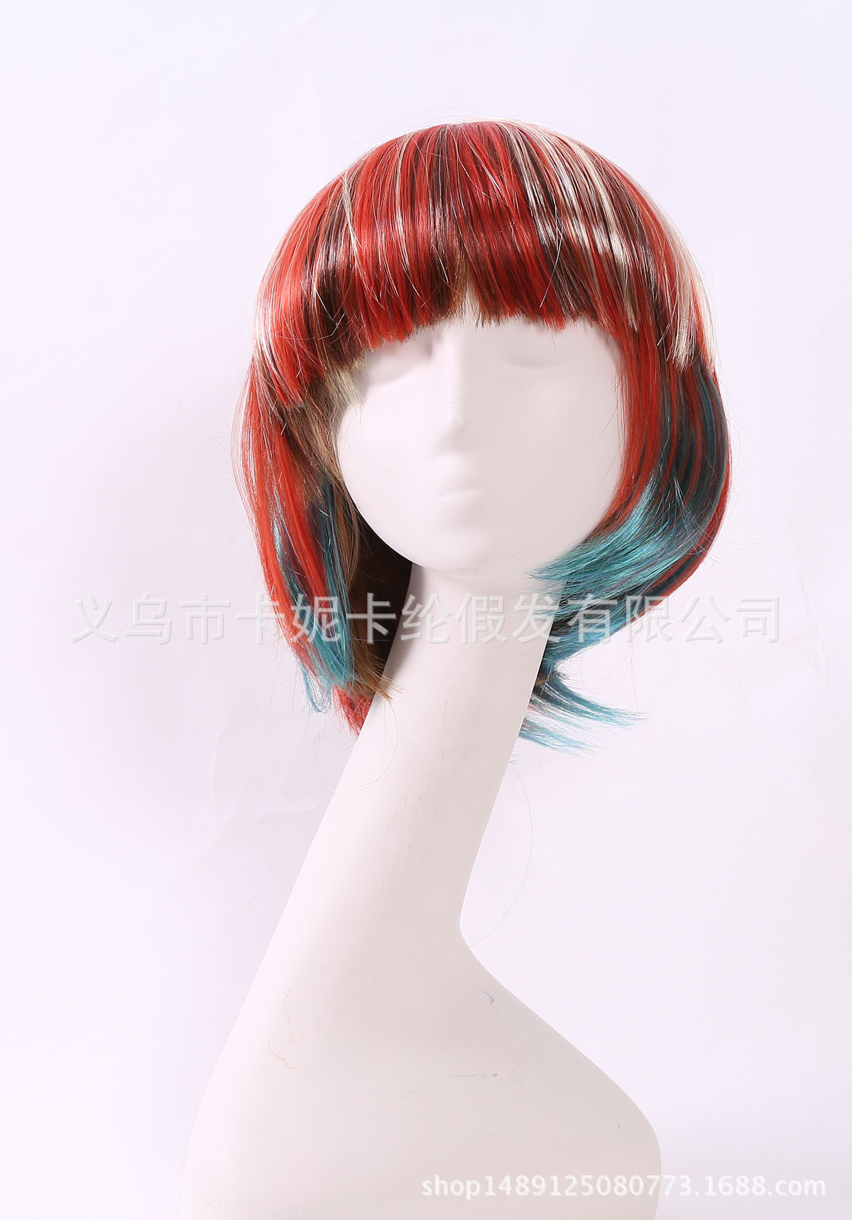 Bob estudiantes de cabello corto europeo y americano nuevo estilo de moda de color