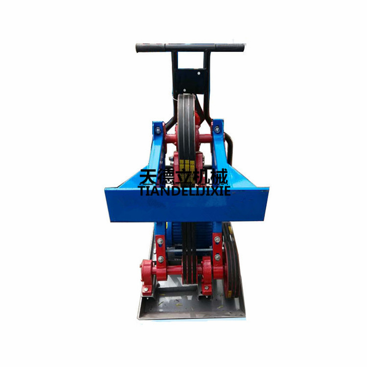 HW60型单相电蛙式打夯机 HW80纯铜电机带电容220V回填土3KW夯实机