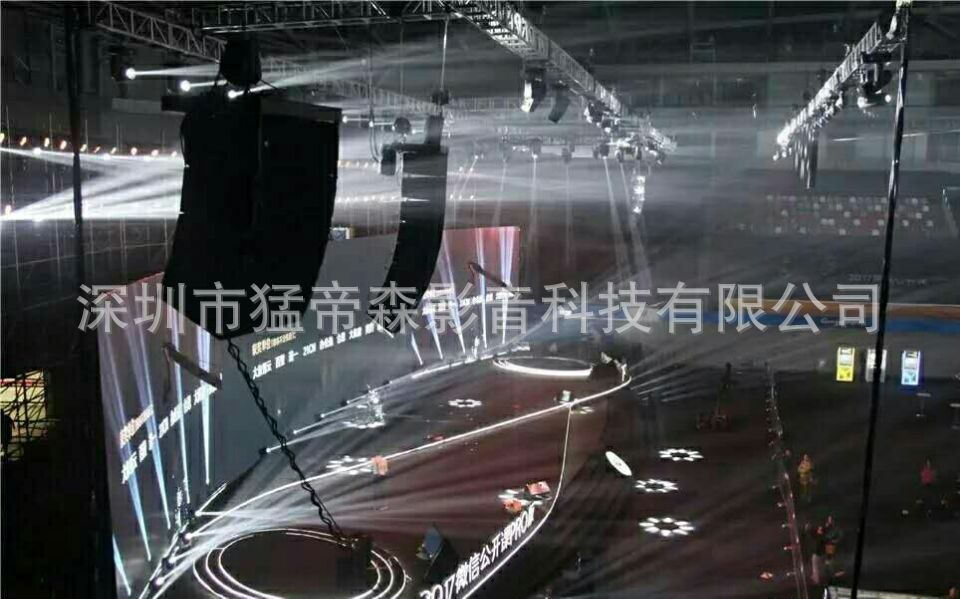 大型巡回演唱会舞台音响 专业舞台灯光音响配置调音台线阵供应