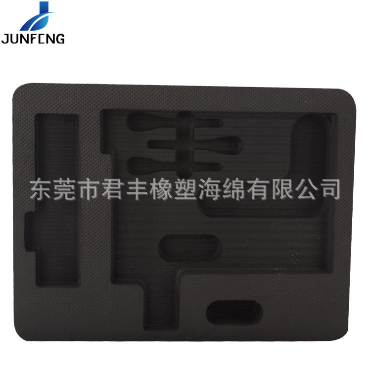 君丰供应 EVA泡棉内托 千分尺定位海绵垫 硬度计防震EVA包装内衬