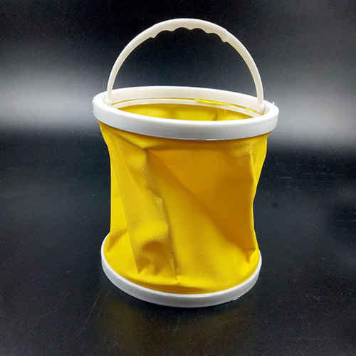 Manufacturer wholesale small bucket canvas folding pen washing bucket retractable pen holder for painting art supplies