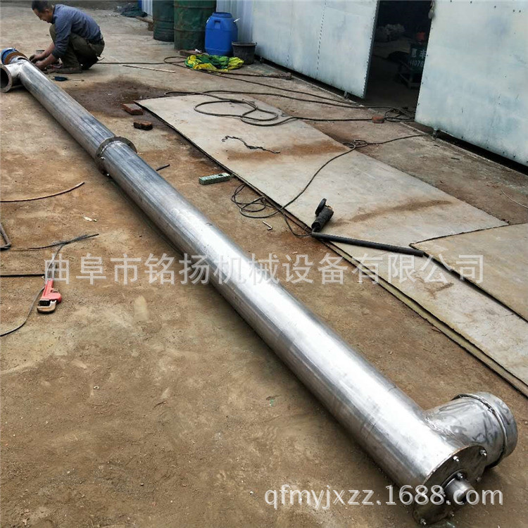 水泥螺旋上料机 垂直螺旋输送机半圆带盖式提升机现货