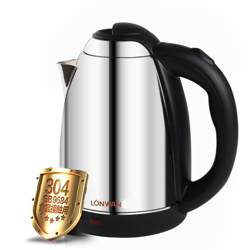 厂家直销电热水壶正品不锈钢电热水壶 电水壶热水壶包胶彩壶批发|ms