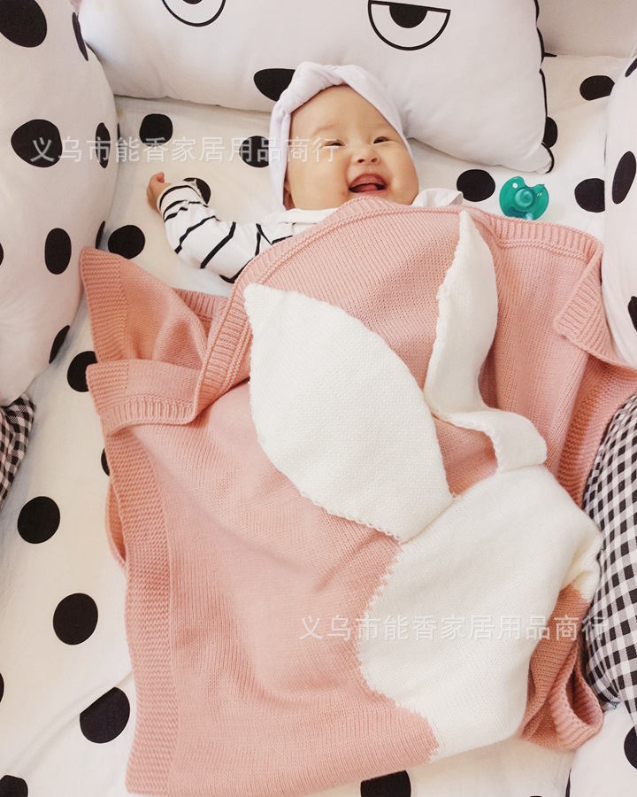 兔子毛线空调毯 (15)