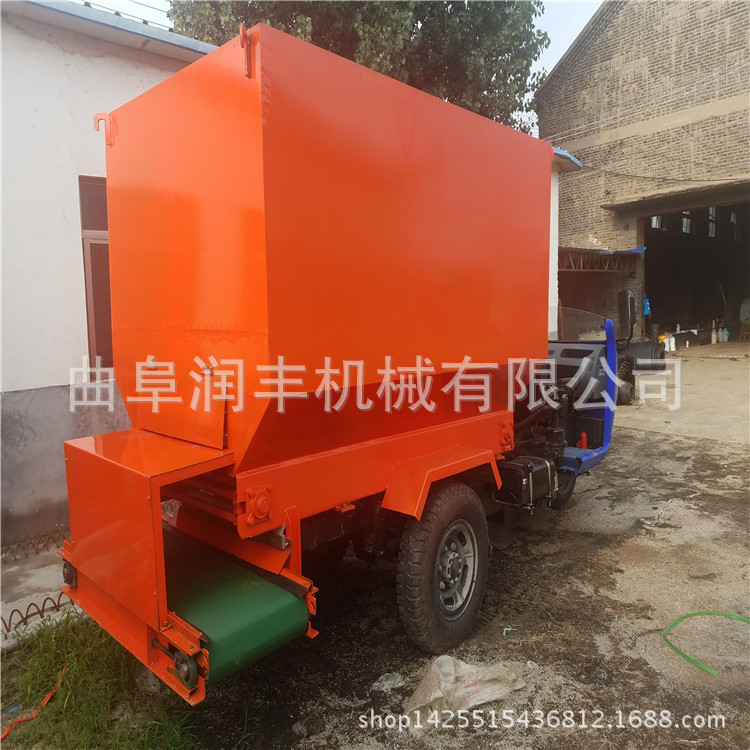 质量过硬的撒料车 漳平饲草两面出料喂料机
