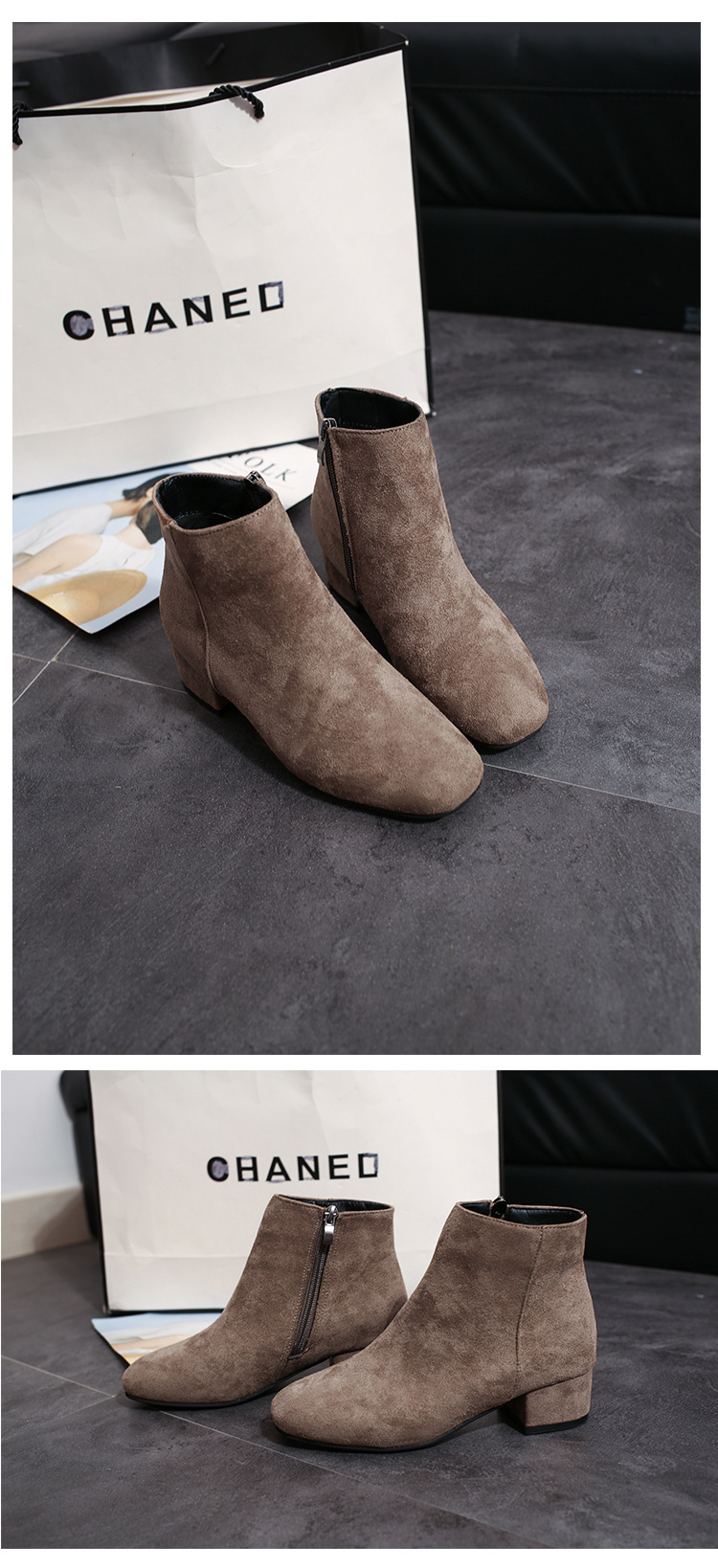 Bottes femme JIN CANSHUO en Daim - Ref 3355462 Image 18