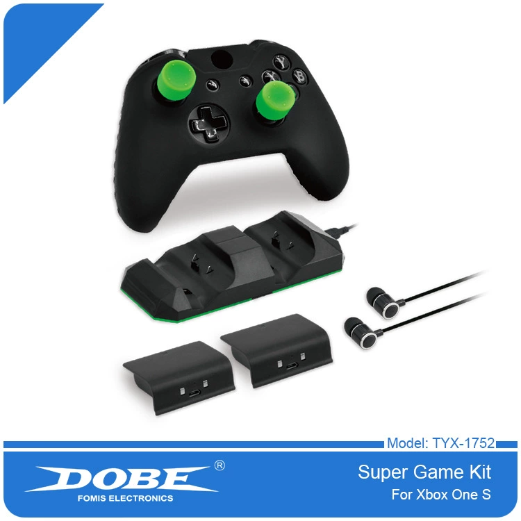 XBOX One двойная зарядка Xbox One X/S комплект игровых батарей чехол силикон TY-1752