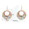 Fashionable universal accessory, metal earrings handmade, European style, boho style, wholesale