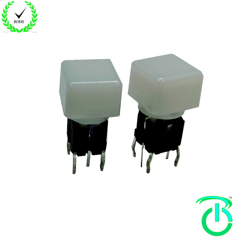 厂家生产高品质配亿光led灯珠6*6板卡面板带灯轻触开关