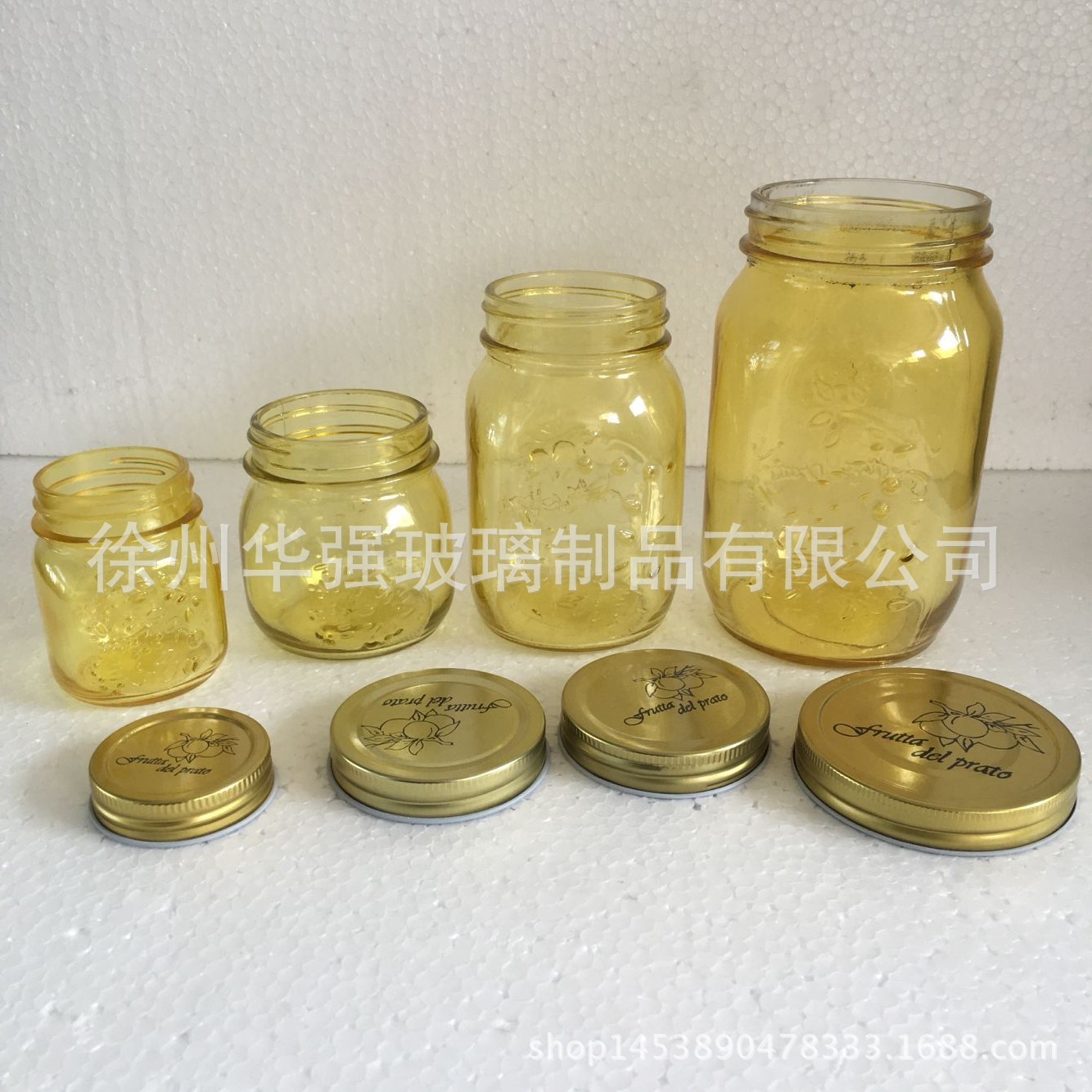 厂家直销螺丝纹500/1000g蜂蜜瓶 酱菜瓶 无毒密封储物罐梅森瓶