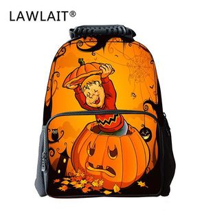 Halloween Halloween series printed backpack schoolbag for primary school students