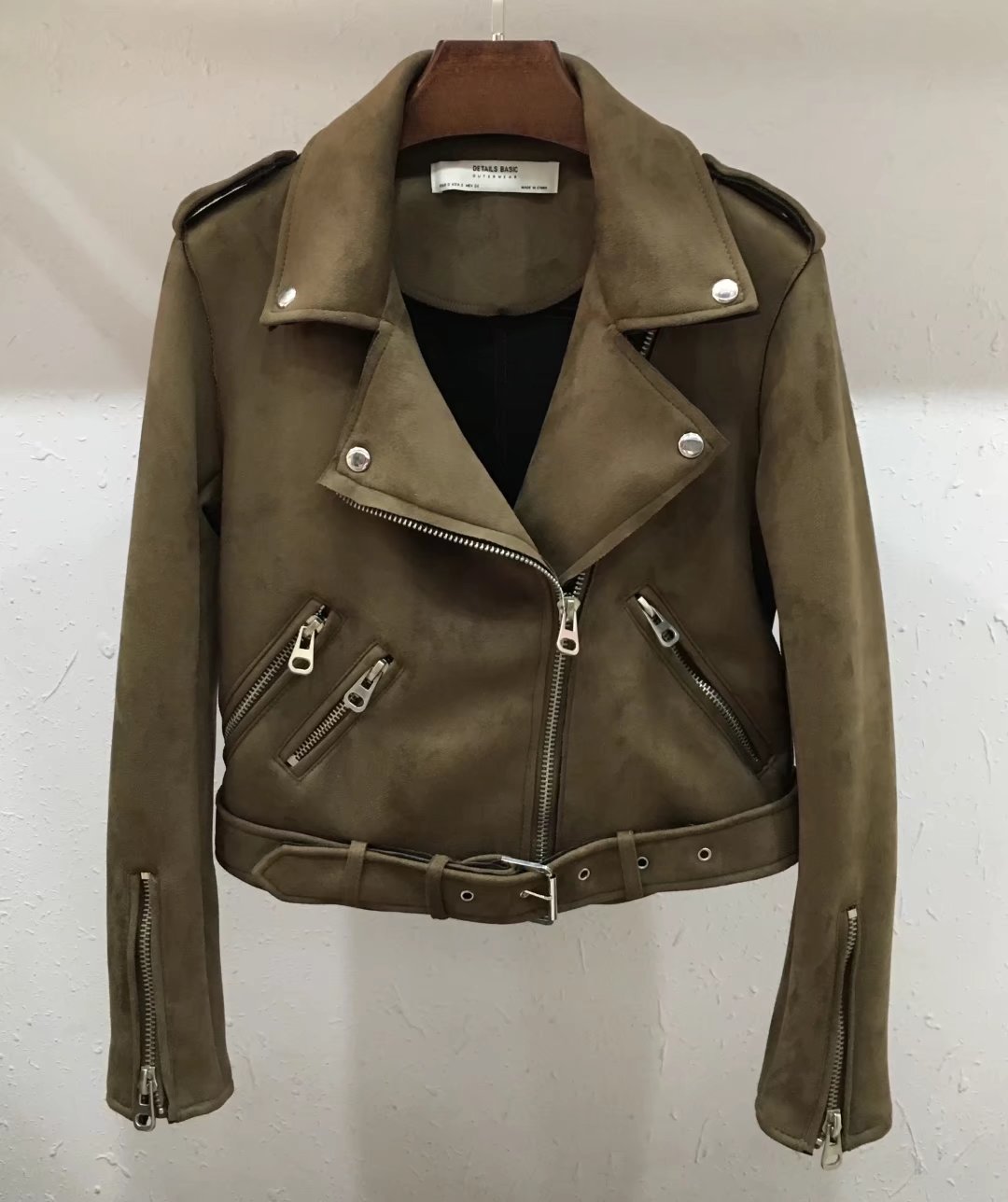 Veste en cuir femme en Suède - Ref 3447542 Image 6