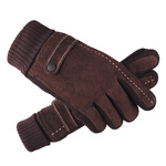 Pig leather gloves men riding motorcycle motorcycle cold winter warm gloves wholesale winter thick plus cashmere warm