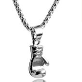 Fashion Barbell Pendant Necklace display picture 2