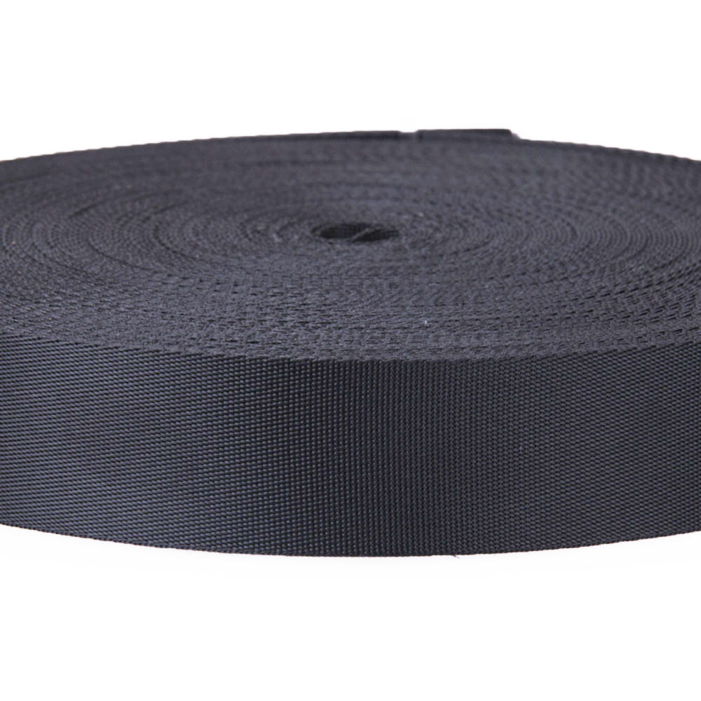 现货 黑色 平纹 2寸 3.8cm 1.2寸 2.5cm 6分 真/纯尼龙 锦纶织带