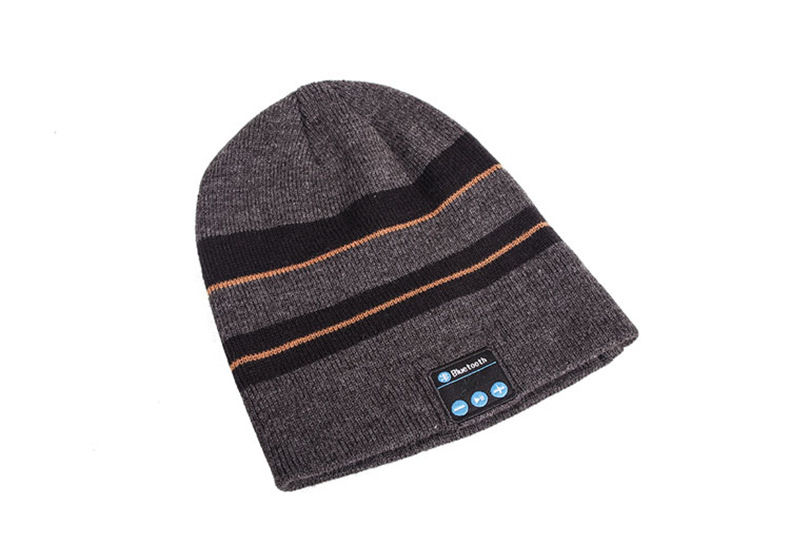 Solid Color/stitching Bluetooth Wireless Earphone Knitted Hat display picture 1