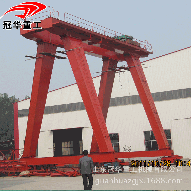 厂家直供 室外32吨双主梁龙门吊 超低设计室内16吨葫芦双梁龙门吊