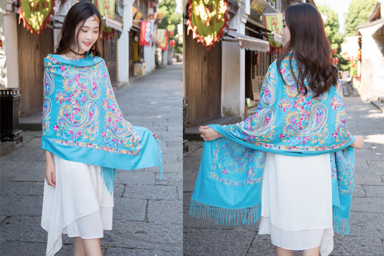 围巾棉麻 围巾秋冬 围巾羊毛 围巾民族风