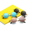 Trend retro fashionable metal sunglasses, glasses suitable for men and women, European style, punk style