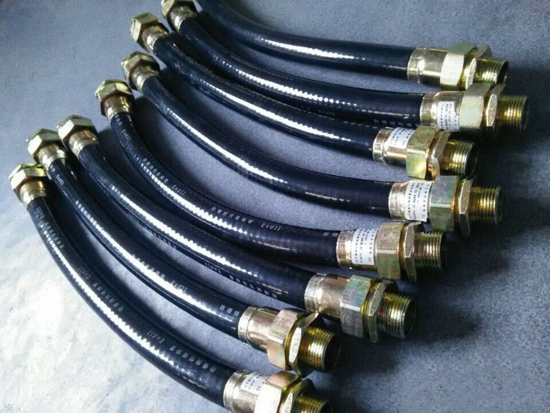 BNG防爆挠性连接管绕性NFB PVC 橡胶 钢丝 聚乙烯自固式液压 压扣