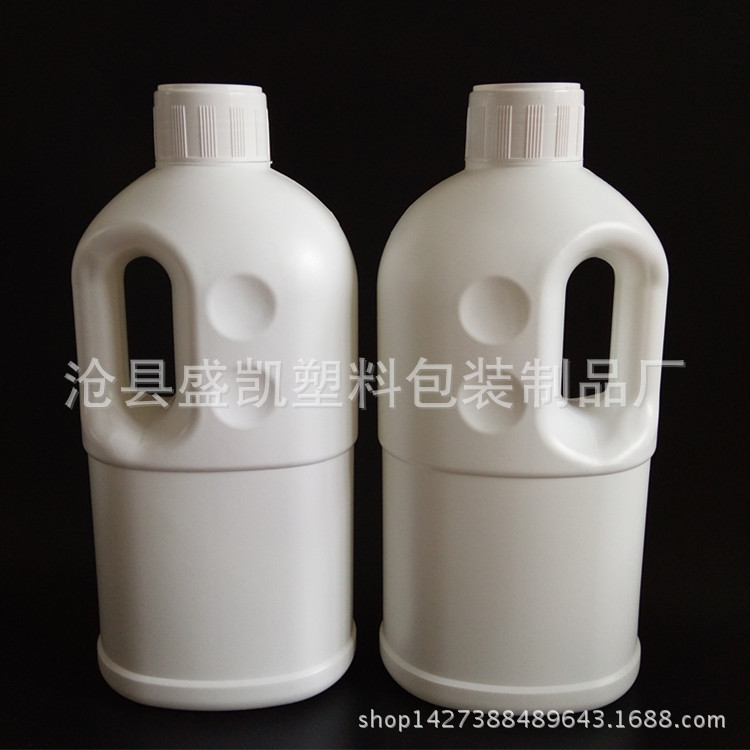 厂家批发2L塑料壶 农药 化工瓶 2000ml手提塑料壶 pe兽药塑料瓶