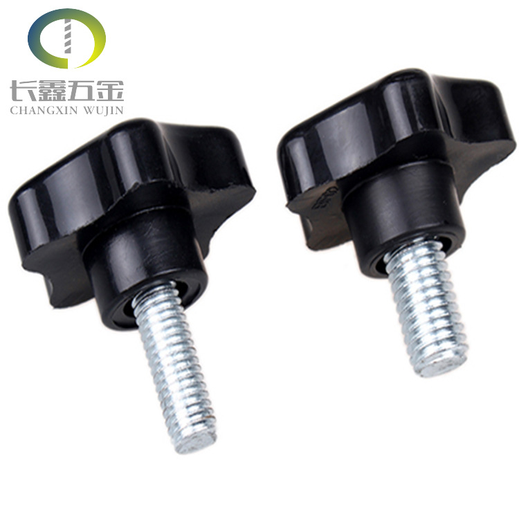 胶头拉手五星梅花把手星型手柄星形拉手电木胶木螺母手轮