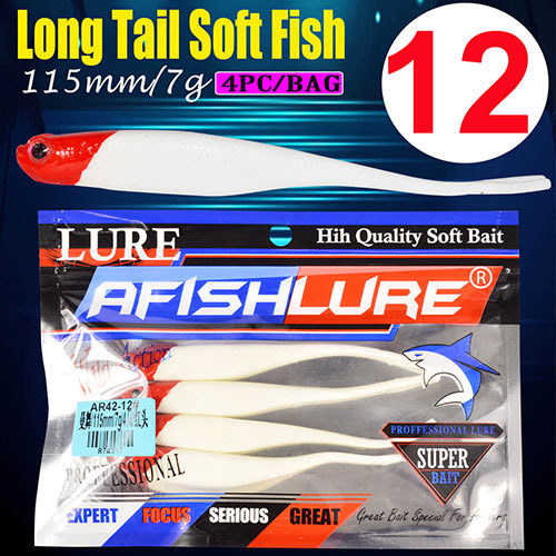 Floating Flukes Lures 115mm 7g Soft Jerkbaits Fresh Water Bass Swimbait Tackle Gear