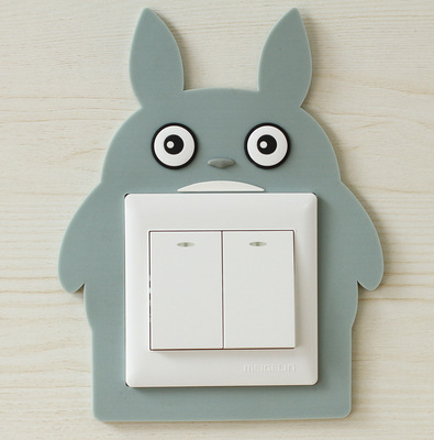 A large amount of inquiry Cartoon Noctilucent Switch Sticker bedroom Switch decorative stickers Wall stickers switch smart cover 86 type
