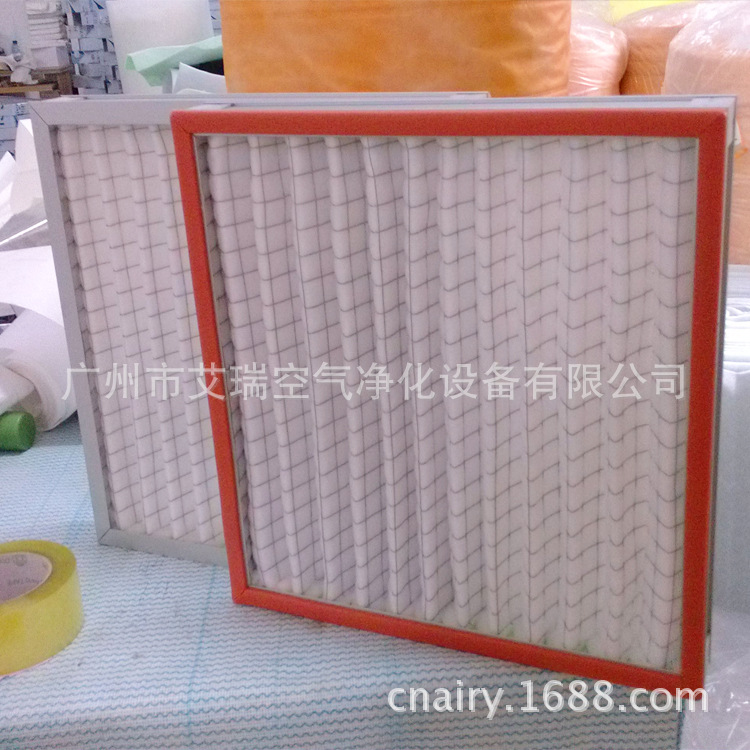 初效折板式过滤器复网折叠式G4初效可清洗高效过滤滤芯