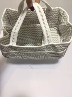 厂家定制波浪条纹多功能妈咪包便携购物袋小孩用品置物袋